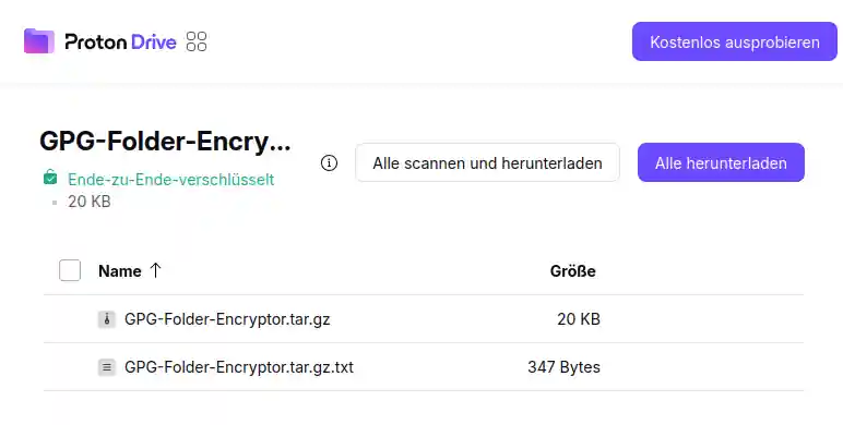 Proton Drive Downloads